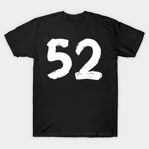 Number 52 T-Shirt by Erena Samohai